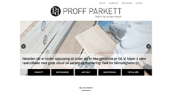 Desktop Screenshot of proffparkett.no
